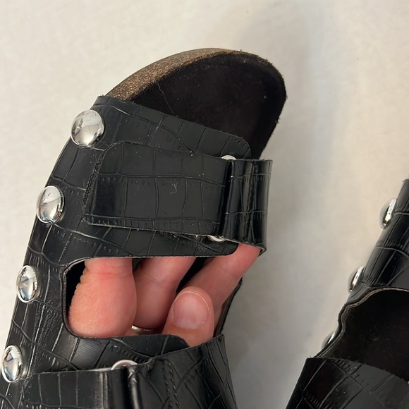 Sam & Libby Black Slide Sandals 7 - Picture 16 of 16